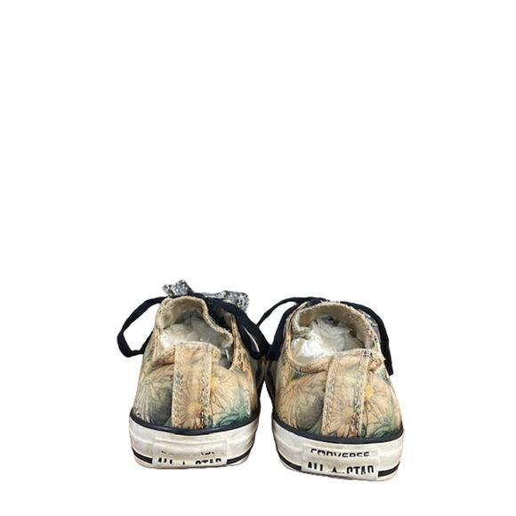 Converse Multi-Color Floral Detail Low Top Lace Up Sneakers Women Sz 7 - Picture 10 of 11